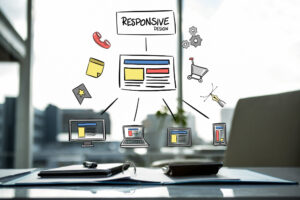 Banner image representing responsive design in various devices