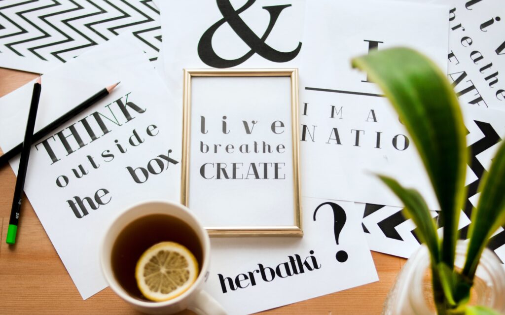 different kind of text formatted creative manner